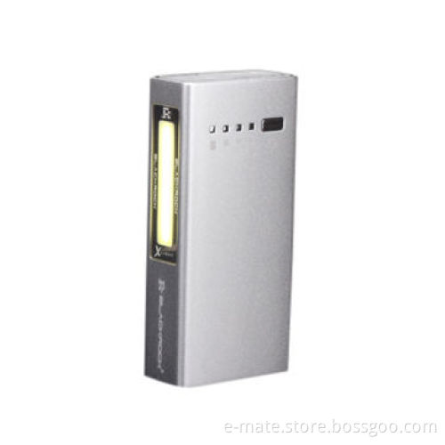 Portable Aluminum Back-up Battery for Tablets and Smartphone, with LED Lamp for Bright Power